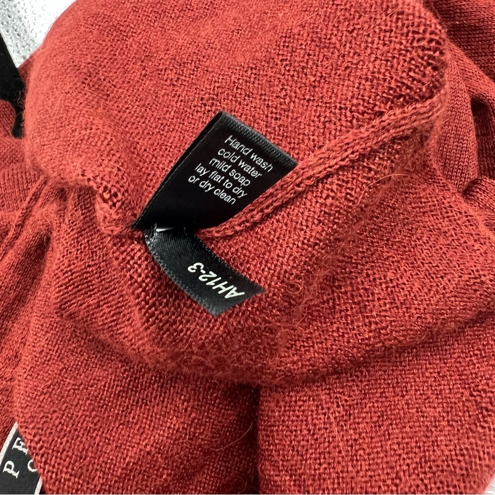 Peruvian Connection Women's Rust Long-Sleeve Wrap Dress - Picture 9 of 9